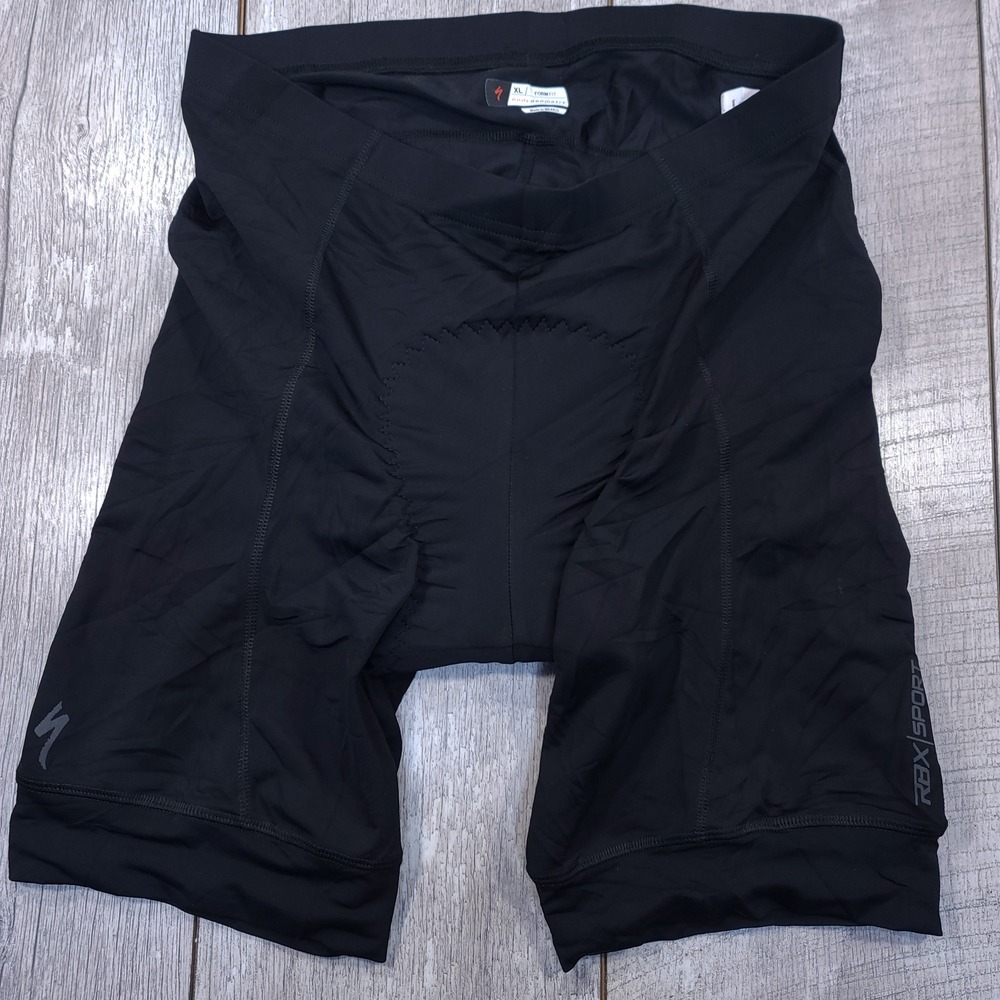 Specialized RBX Sport Cycling Shorts Mens XL Black Padded Body Geometry
